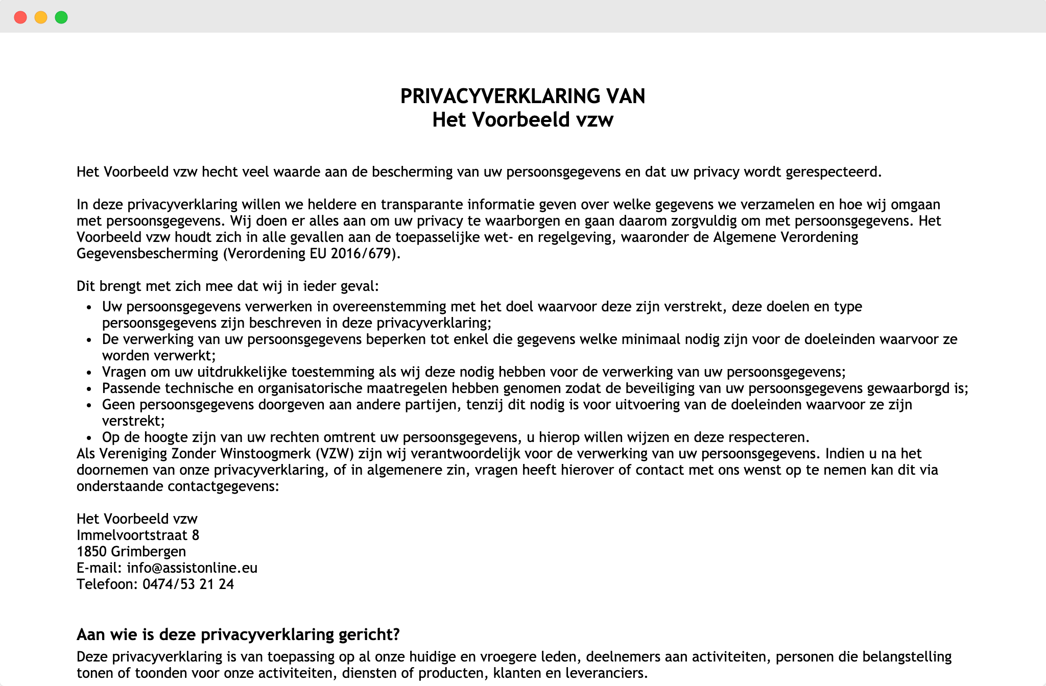Privacyverklaring