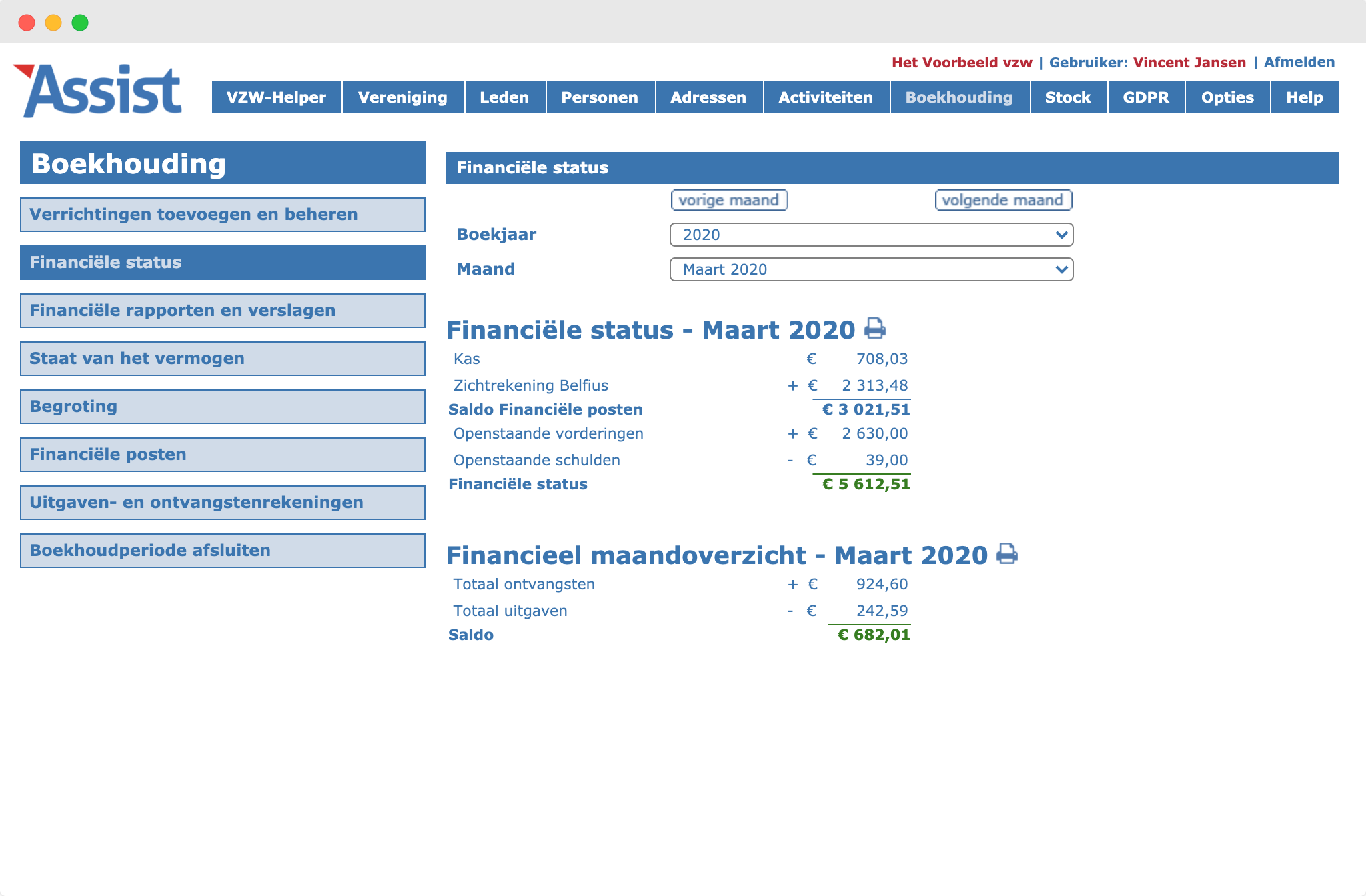 Financiële status